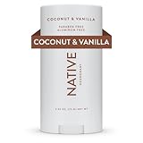 Native Deodorant für Frauen & Männer - ohne Alkohol & aluminiumfrei - Kokosnuss- & Vanille-Duft -...