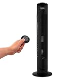 MEDION E11 TF Turmventilator mit Fernbedienung (3 Geschwindigkeitsstufen, leiser Schlafmodus, 45...
