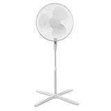 ito electronics ito Standventilator 40 cm Durchmesser weiß-oszillierend + 3 Geschwindigkeiten...