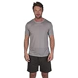 Light & Shade LSSET032 Herren T-Shirt mit Rundhalsausschnitt und kurzes Pyjama-Set, Hellgrau...