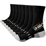 Niorasen Socken Herren, Baumwolle Herrensocken mit verstärkter Ferse und Zehe, Sportsocken mit...