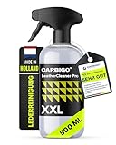 Carbigo LeatherClean Pro Lederreiniger 500ml I Wildlederpflege & Kunstlederreiniger I Lederpflege...