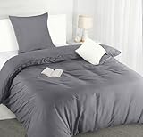 Utopia Bedding Bettwäsche 135x200 Set - Mikrofaser Bettbezug 135x200 cm + 1 Kissenbezug 80x80 cm -...