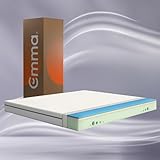 Emma One+ Matratze 140x200 H2 Mittelfest – Kühlende & atmungsaktive 3-Zonen-Schaummatratze –...