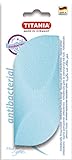 TITANIA Bimsschwamm, Handlich Geformt, Antibakteriell, auf Skinkarte, blau, 1er Pack (1 x 21 g)