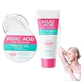 Kojic Acid Creme Set, Pigmentflecken Entferner Gesicht & Underarm Cream, Dark Spot Remover mit...