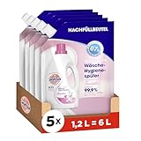 Sagrotan Wäsche-Hygienespüler Sensitiv Nachfüller – Desinfektionsspüler für hygienisch...