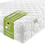 DREAMSTAR Ergo Flex XXL Duo 180x200cm I ergonomische 7-Zonen Kaltschaummatratze I Öko-TEX® | H3 &...