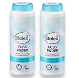 Fußpuder von Balea, desodorierend und feuchtigkeitsbindend, 2 x 100gr Für frische und trockene...