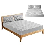 Matratzenschoner 90X200, wasserdichte Spannbettlaken, Rundumbezug Atmungsaktives Schutz...