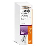 Fungizid-ratiopharm® Pumpspray mit dem Wirkstoff Clotrimazol. Zur schonenden Behandlung...