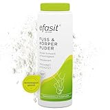 efasit Fuß & Körper Puder - Fußpuder gegen Schweißfüße und andere Körperstellen, Fusspuder...