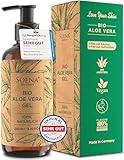 Aloe Vera Gel BIO - Vegan | Mit PUREM BLATTSAFT | 100% NATÜRLICH & REIN | Feuchtigkeitscreme...
