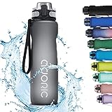 Adoric Sportflasche [BPA Frei Tritan] 1L Wasserdicht Kunststoff Trinkflasche für Sport, Radfahren,...