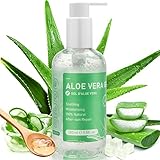 Aloe Vera Gel 280ml - 100 Prozent Natürliche Naturkosmetik für Gesicht Körper Haarre, Beruhigende...